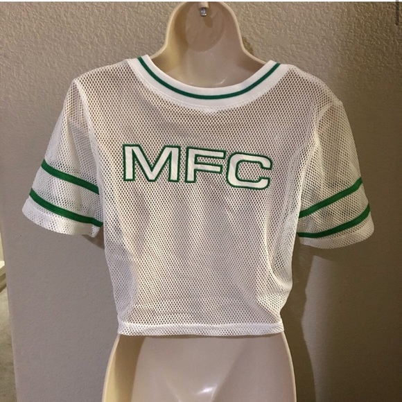 COPY - MFC MYFREECAMS jersey crop top medium - Picture 2 of 5